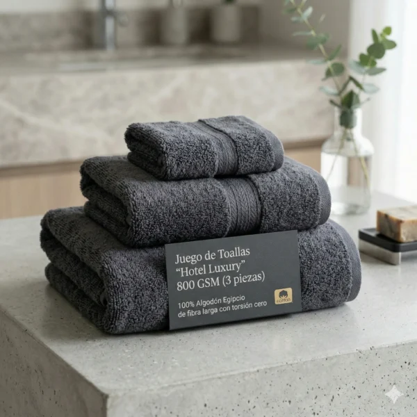 Juego de toallas "Hotel Luxury" 800 GSM (3 piezas)